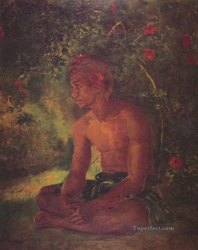 Maua a Samoan John LaFarge Oil Paintings